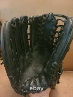 Rawlings PRO601JB Heart Of The hide HOH Black On Black 12.75 Outfield Glove LHT