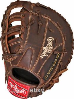 Rawlings PROFBSC Heart of the Hide Solid Core FirstBase Baseball Glove 12.50 LHT