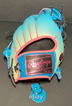 Rawlings PROR204-2TESS Heart of Hide 11.5 Funburst Infield Baseball Glove NEW