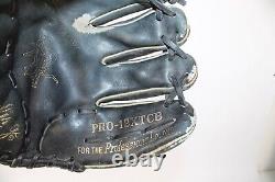 Rawlings PRO-12XTCB 12 USA Made Heart of the Hide Trap Eze Baseball Glove Black