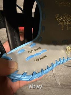 Rawlings Pro Grade 1st First Base Glove Mitt Heart Of The Hide Blue Black 12