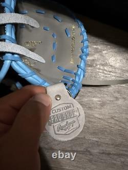 Rawlings Pro Grade 1st First Base Glove Mitt Heart Of The Hide Blue Black 12