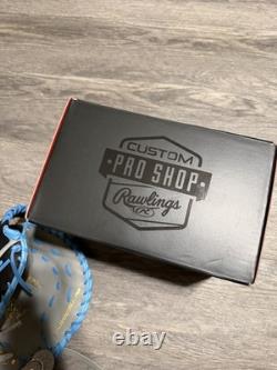 Rawlings Pro Grade 1st First Base Glove Mitt Heart Of The Hide Blue Black 12