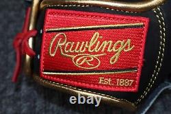 Rawlings RHT Glove Wing Tip Heart of the Hide 11.5 PROR204W-2BG Black Gold Red