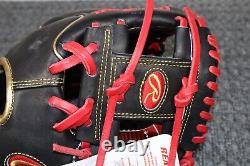 Rawlings RHT Glove Wing Tip Heart of the Hide 11.5 PROR204W-2BG Black Gold Red