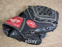 Rawlings RHT Heart of the Hide Black Baseball Glove PRO12DM Mesh Basket- Weave