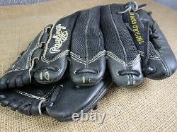 Rawlings RHT Heart of the Hide Black Baseball Glove PRO12DM Mesh Basket- Weave