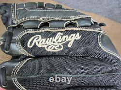 Rawlings RHT Heart of the Hide Black Baseball Glove PRO12DM Mesh Basket- Weave