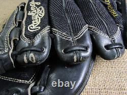 Rawlings RHT Heart of the Hide Black Baseball Glove PRO12DM Mesh Basket- Weave