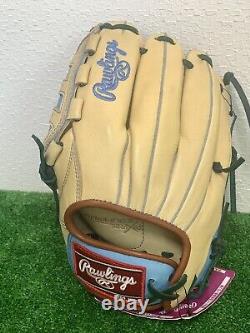 Rawlings heart of the hide 11.5 RH Pitcher Softball Glove Camel Sax RARE