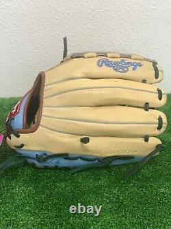 Rawlings heart of the hide 11.5 RH Pitcher Softball Glove Camel Sax RARE