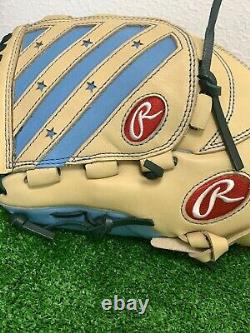 Rawlings heart of the hide 11.5 RH Pitcher Softball Glove Camel Sax RARE