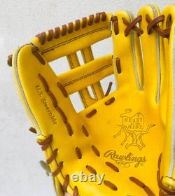Rawlings heart of the hide 11.5inch Infield Right Yelloe Brown GH6FHO6L Glove
