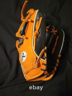 Rawlings heart of the hide 11.75 Black Orange