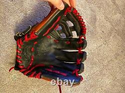 Rawlings heart of the hide 11.75 H web black with red relace