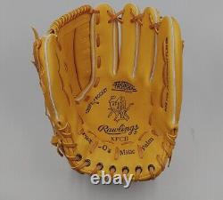 Rawlings heart of the hide 12.5 Pitcher Right Tan Brown RG-XFCB baseball glove