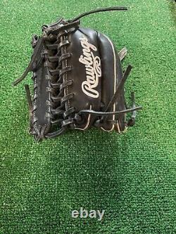 Rawlings heart of the hide 12.75. Trapeze Black + Grey. Barely Used