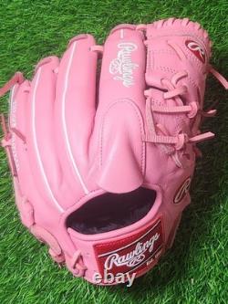 Right Hand Throw Rawlings Heart of the Hide 12 Pitcher Baseball Glove Pink