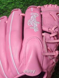 Right Hand Throw Rawlings Heart of the Hide 12 Pitcher Baseball Glove Pink