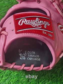 Right Hand Throw Rawlings Heart of the Hide 12 Pitcher Baseball Glove Pink
