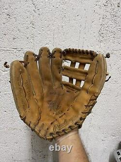 VINTAGE Rawlings HOH 54HC Heart of Hide Gold Glove Made in USA Left Handed Throw