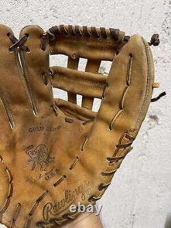 VINTAGE Rawlings HOH 54HC Heart of Hide Gold Glove Made in USA Left Handed Throw
