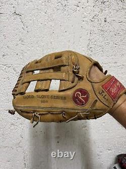 VINTAGE Rawlings HOH 54HC Heart of Hide Gold Glove Made in USA Left Handed Throw