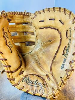 Vintage 1980s Rawlings Heart Of The Hide PRO-9FB Baseball Glove Mitt Rare HTF