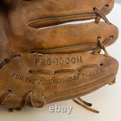 Vintage 1991 Rawlings Baseball Glove Pro 1000H Heart of the Hide HOH USA BBB01
