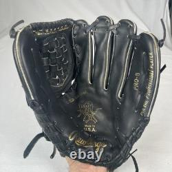 Vintage 1992 Rawlings Heart of the Hide Glove PRO-8 12.25 Black Horween USA