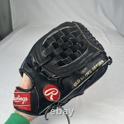 Vintage 1992 Rawlings Heart of the Hide Glove PRO-8 12.25 Black Horween USA