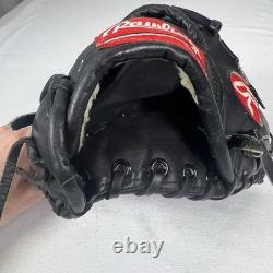 Vintage 1992 Rawlings Heart of the Hide Glove PRO-8 12.25 Black Horween USA