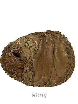 Vintage Rawlings Heart Of The Hide Baseball Catchers Mitt Pro Player Made USA