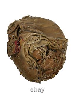Vintage Rawlings Heart Of The Hide Baseball Catchers Mitt Pro Player Made USA