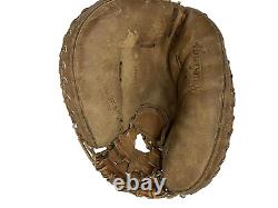 Vintage Rawlings Heart Of The Hide Baseball Catchers Mitt Pro Player Made USA
