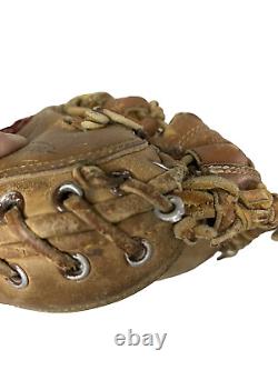 Vintage Rawlings Heart Of The Hide Baseball Catchers Mitt Pro Player Made USA