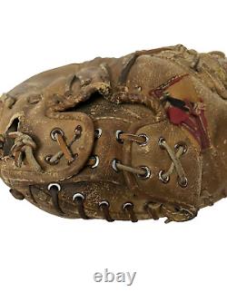 Vintage Rawlings Heart Of The Hide Baseball Catchers Mitt Pro Player Made USA