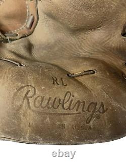 Vintage Rawlings Heart Of The Hide Baseball Catchers Mitt Pro Player Made USA