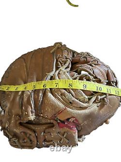 Vintage Rawlings Heart Of The Hide Baseball Catchers Mitt Pro Player Made USA
