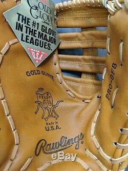 Vintage Rawlings Heart of The Hide LEFT-HANDED First Base Gold Glove Pro9FB mitt