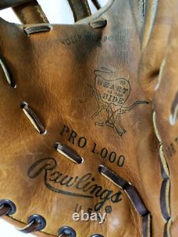 Vintage Rawlings Heart of The Hide Mitt Glove PRO 1.000 RH VGC