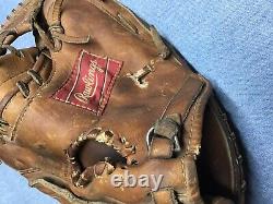 Vintage Rawlings RL1 Catchers Mitt Heart Of The Hide Johnny Bench Good Condition