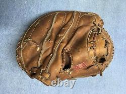 Vintage Rawlings RL1 Catchers Mitt Heart Of The Hide Johnny Bench Good Condition