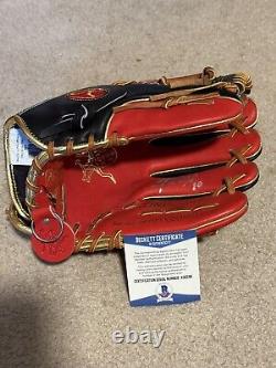 Yoan Moncada Autographed Rawlings Heart Of The Hide Glove Beckett Authenticated